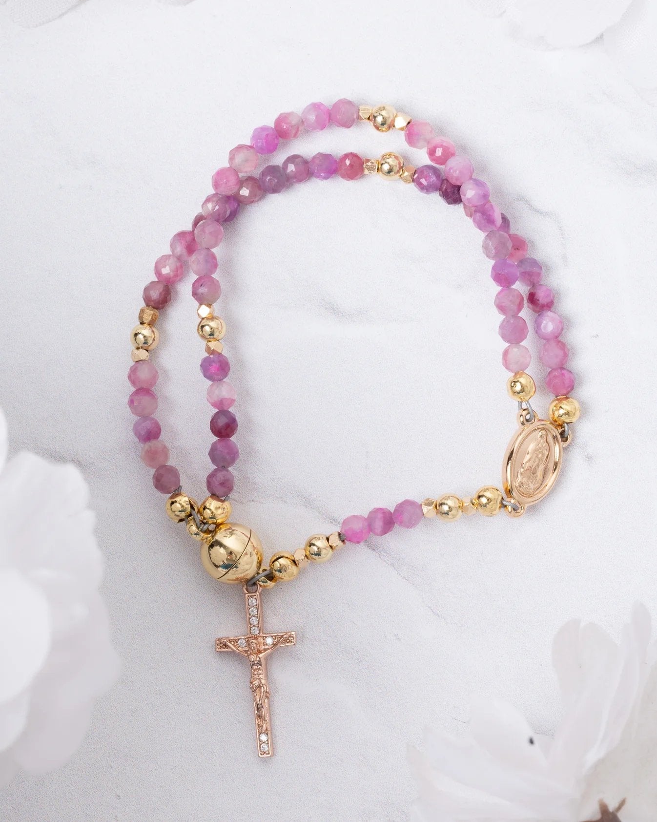 🔥Nur für kurze Zeit, gültig für 24 Stunden🔥 49 % Rabatt – ✝️Handgefertigte Rosenkranzarmbänder📿