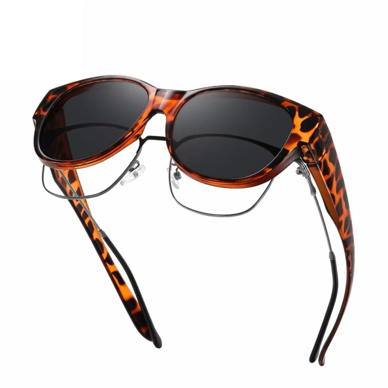 🕶 Neue Cat-Eye-Sonnenbrille in extra großer Größe mit polarisierten Gläsern und UV400-Schut