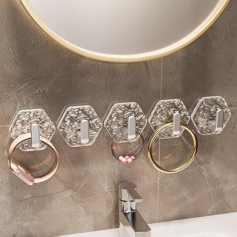 🏆LETZTER TAG IM ANGEBOT – 50 % RABATT!!🎁🔥Selbstklebende Sechskanthaken – extra stark, wasserfest und rostfrei✨ Kein Bohren erforderlich • Starker Halt • Einfache Montag