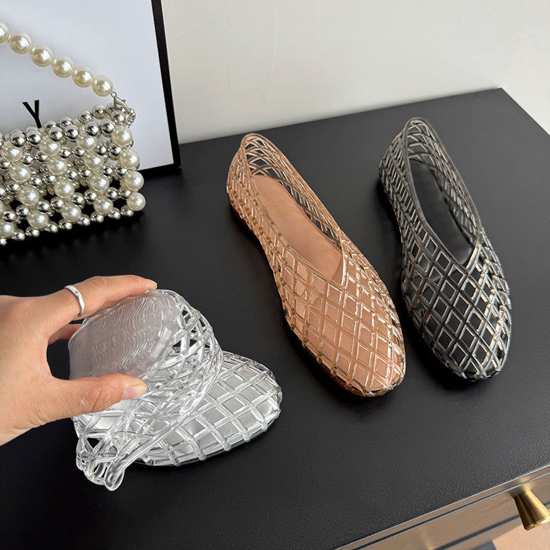 Transparent "Jelly" Pumps for Women / Lightweight, Breathable Summer Shoes