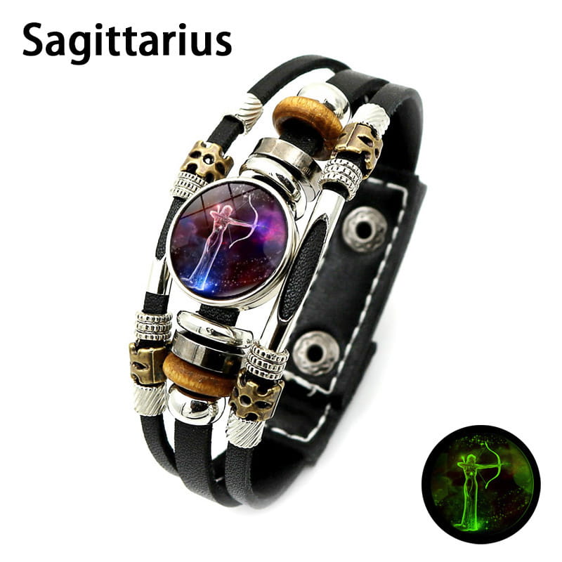 🌌 Zodiac sign bracelet that glows in the dar