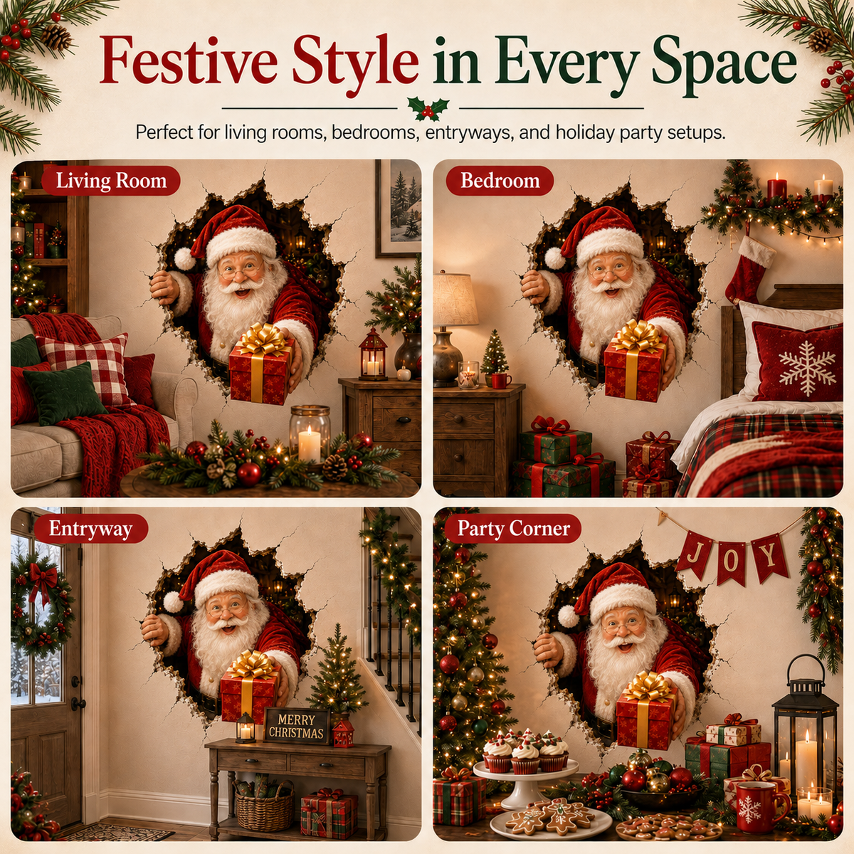 🔥Last day – 50% off “Break Through the Wall” Christmas stickers