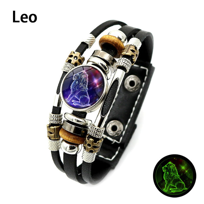 🌌 Zodiac sign bracelet that glows in the dar
