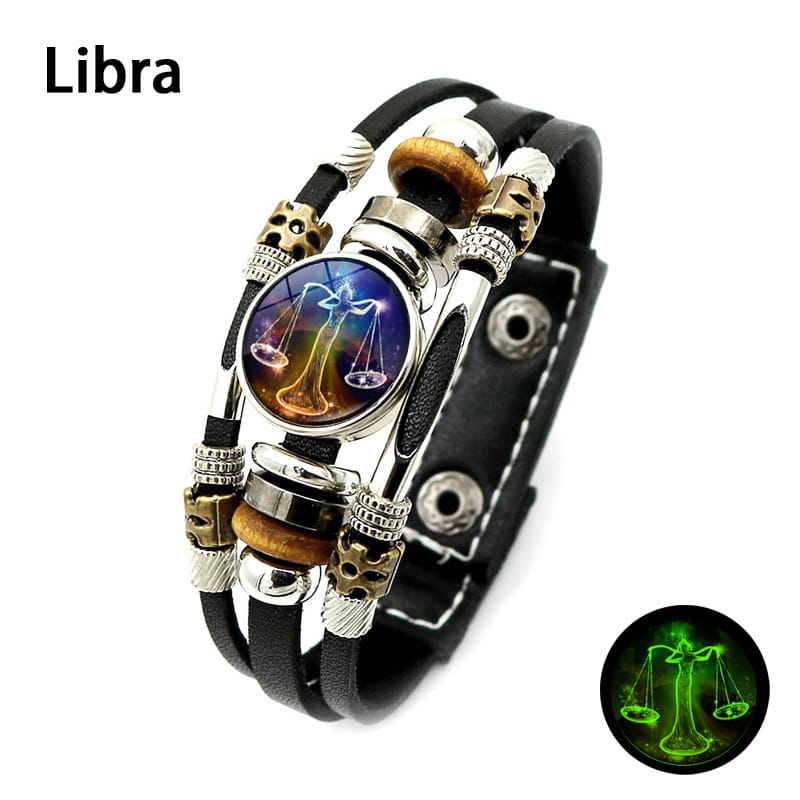 🌌 Zodiac sign bracelet that glows in the dar