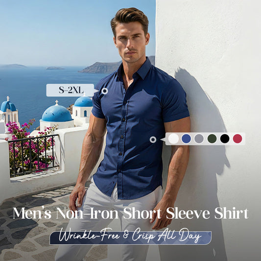 👔 60% OFF NOW! ✨ Men's Non-Iron Shirts – Wrinkle-Free, Comfortable All Day & Perfect for Business or Casual 👕
