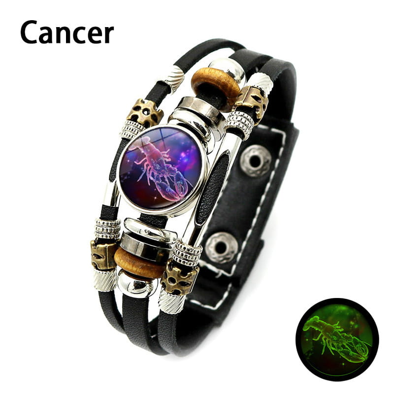 🌌 Zodiac sign bracelet that glows in the dar