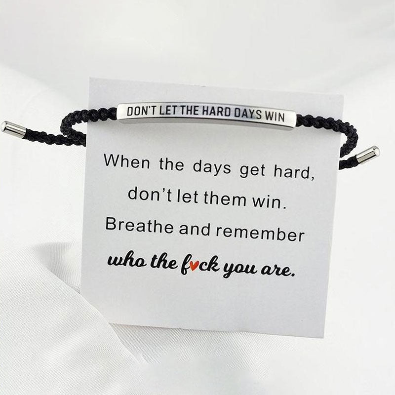 ✨📿 Gewebtes Edelstahlarmband – Motivations- und Inspirationsarmband mit abnehmbarem Aufdruck! ✨🦾