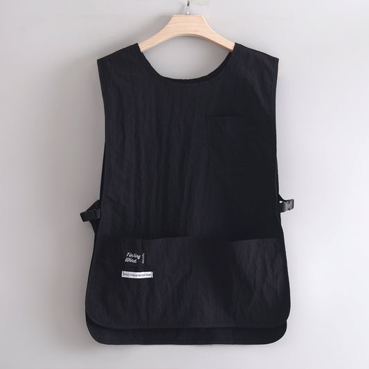 Adjustable Waterproof & Oil-Proof Apron Vest – Versatile Workwear for Kitchen, Coffee Shop & Salon