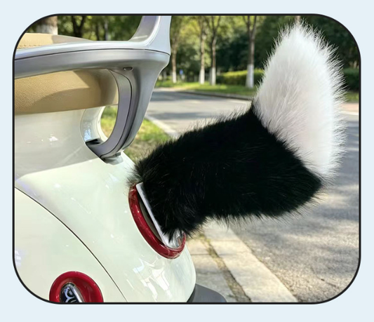 Remote Control Fox Tail for Motorcycle / Car – Removable Soft Decoration that Swings