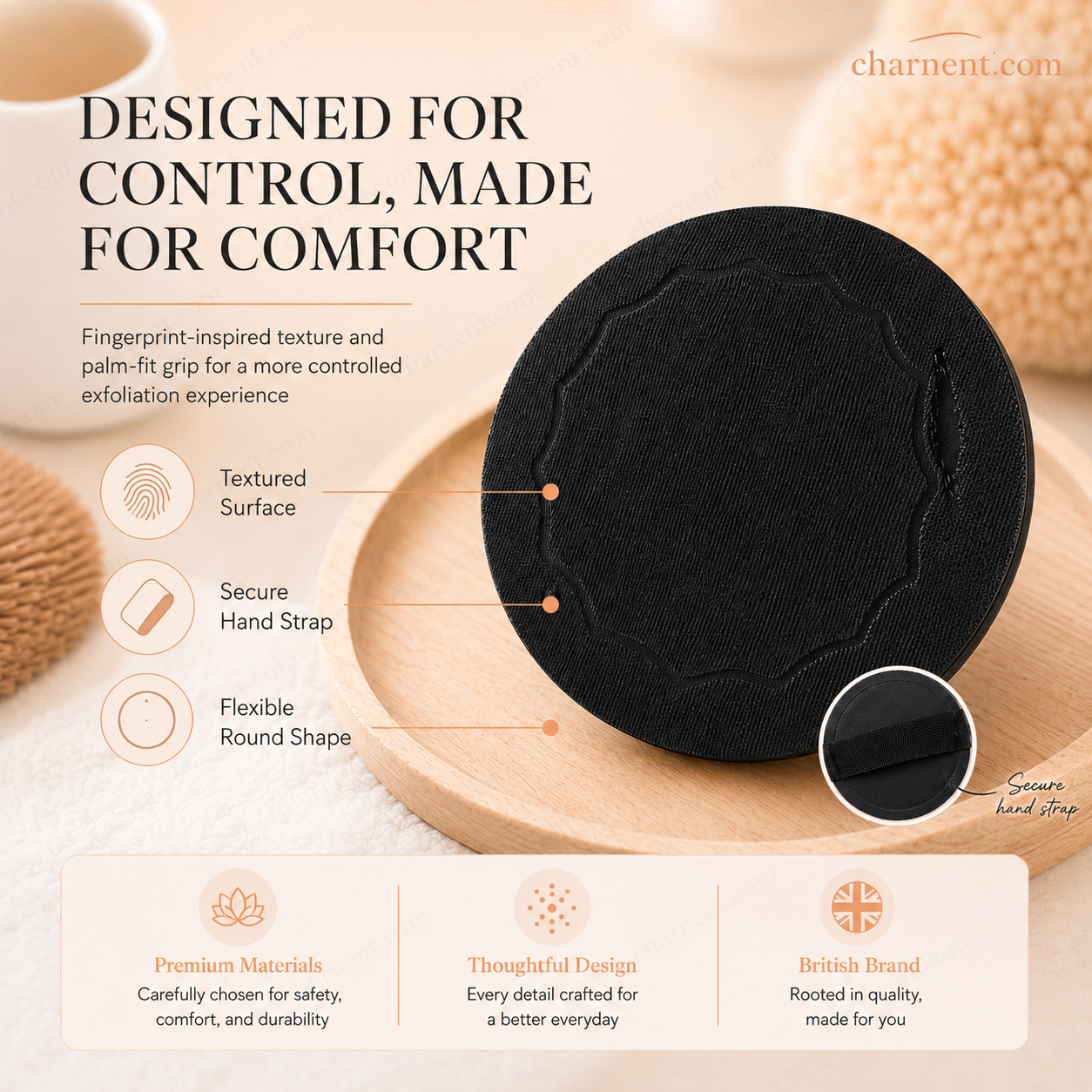 🚿🧽 Soft rubber bath brush – gentle and effective, removes dead skin cells and cleanses all skin types