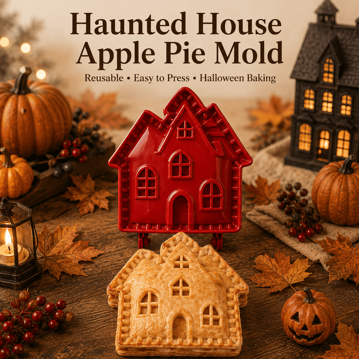 🎃 8-piece set of molds for small Halloween pies