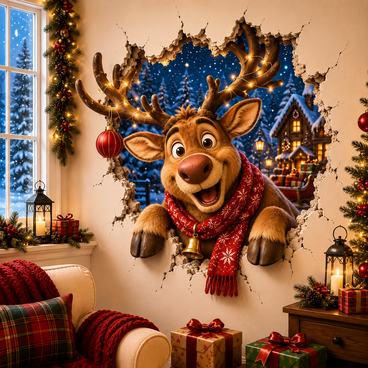 🔥Last day – 50% off “Break Through the Wall” Christmas stickers