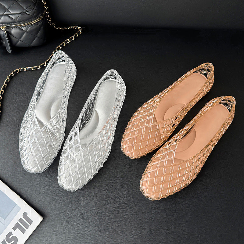 Transparent "Jelly" Pumps for Women / Lightweight, Breathable Summer Shoes
