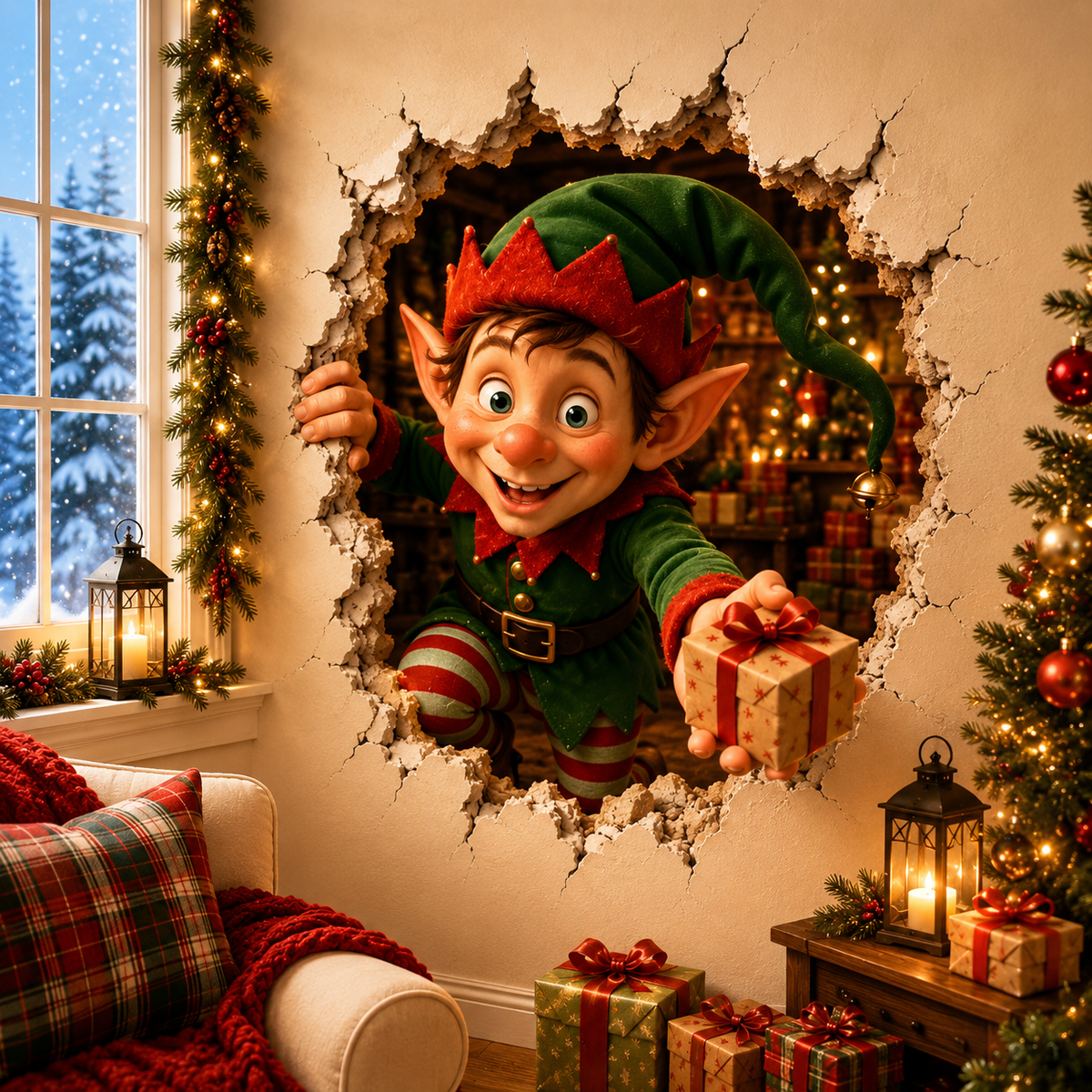 🔥Last day – 50% off “Break Through the Wall” Christmas stickers