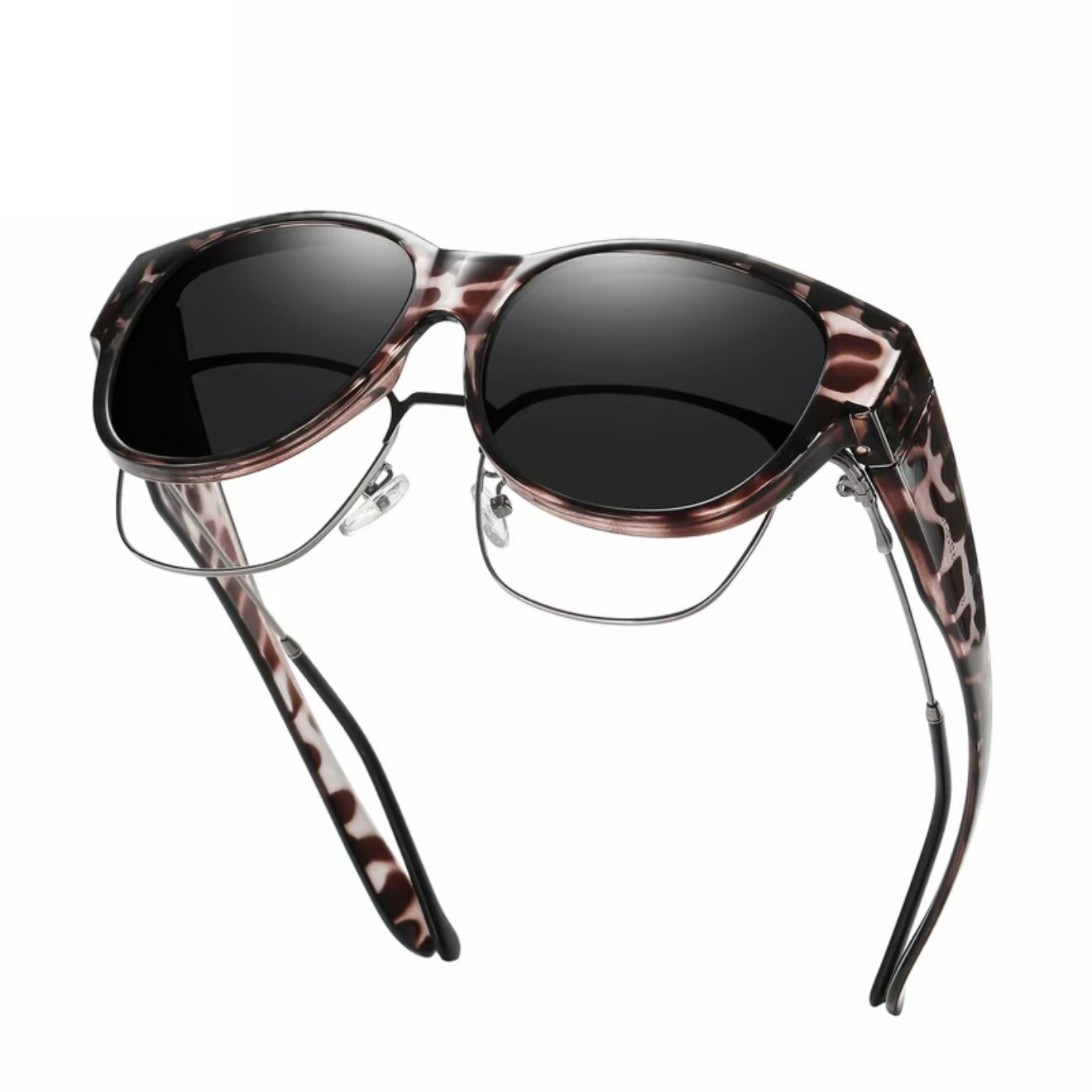 🕶 Neue Cat-Eye-Sonnenbrille in extra großer Größe mit polarisierten Gläsern und UV400-Schut