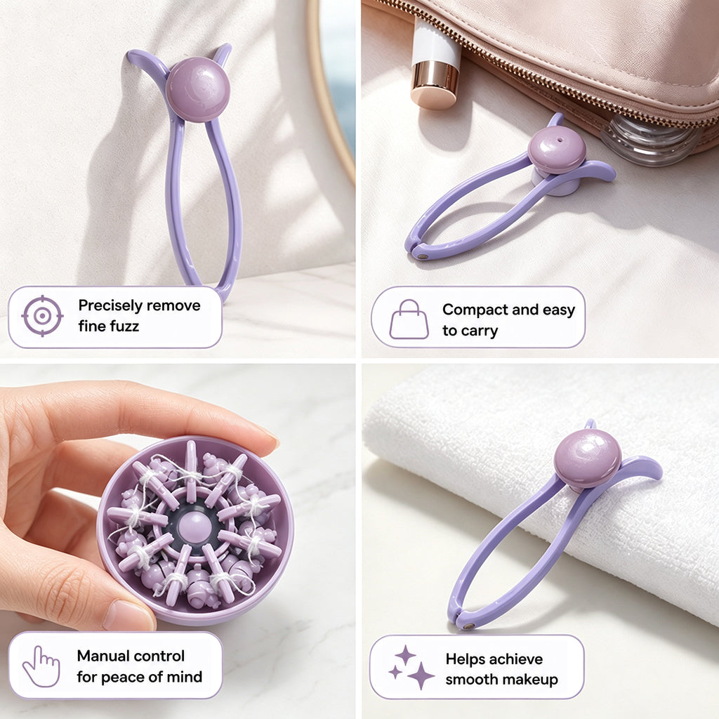 Hair removal device with cotton threads for fac