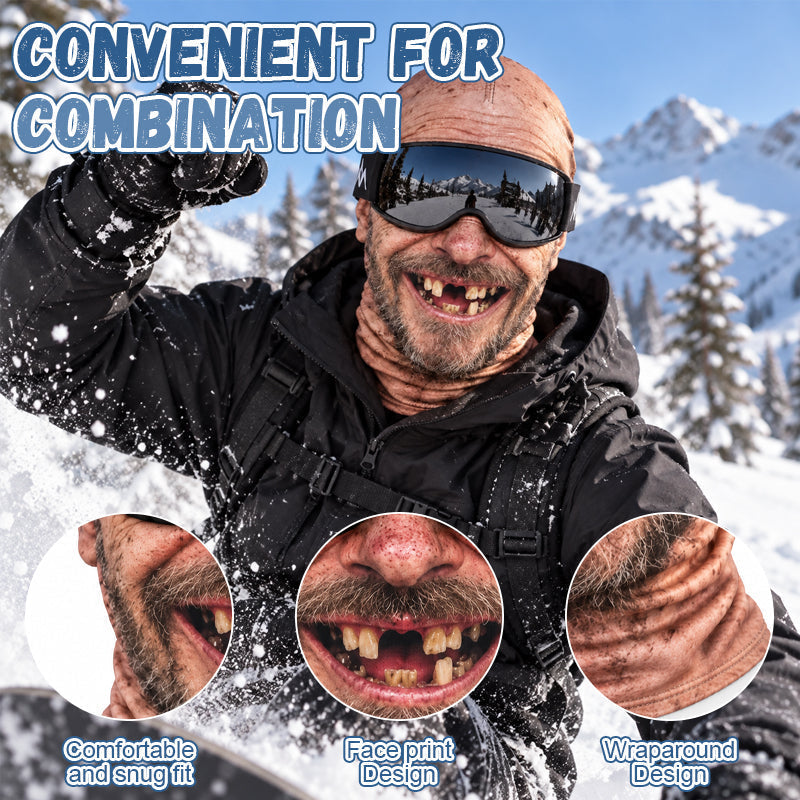 🎁😂 Fun, realistic ski mask - the perfect gift for winter enthusiasts!