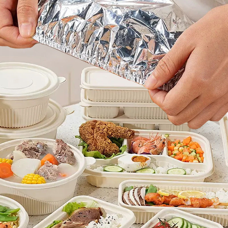 🏠🔥 Keep your food warm and fresh with our aluminum foil! 🔥