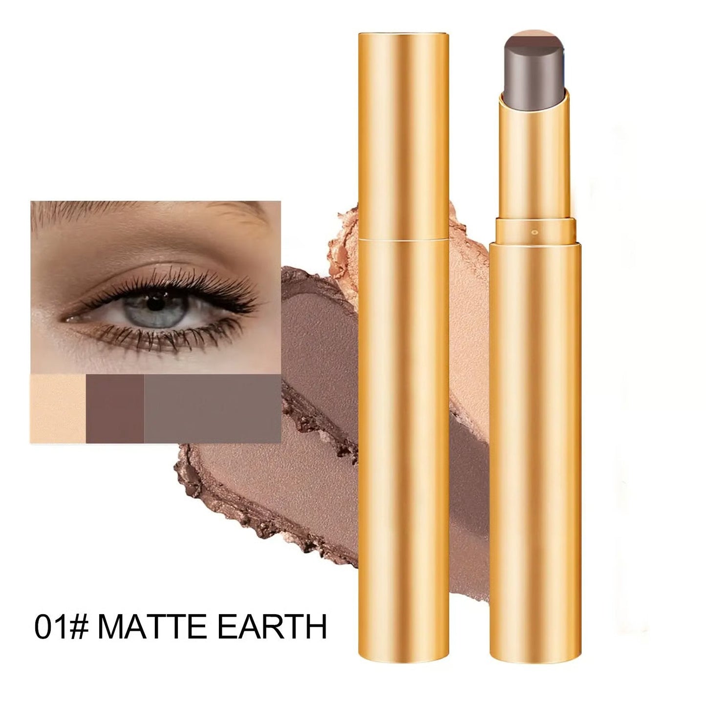 ✨Creme-Lidschattenstift mit 3 Farbtönen | Geschmeidig und leicht zu verblende