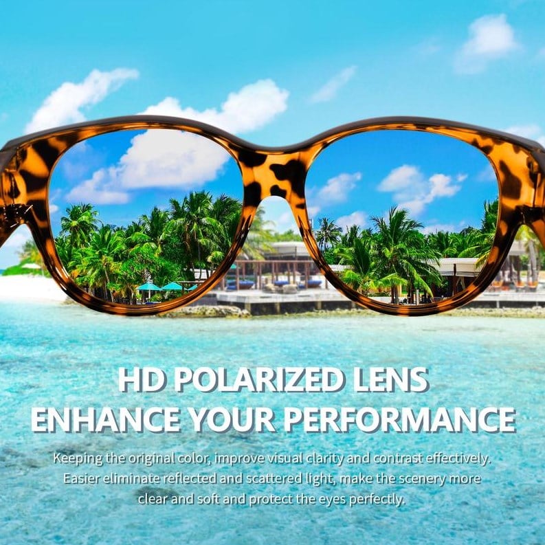 🕶 Neue Cat-Eye-Sonnenbrille in extra großer Größe mit polarisierten Gläsern und UV400-Schut