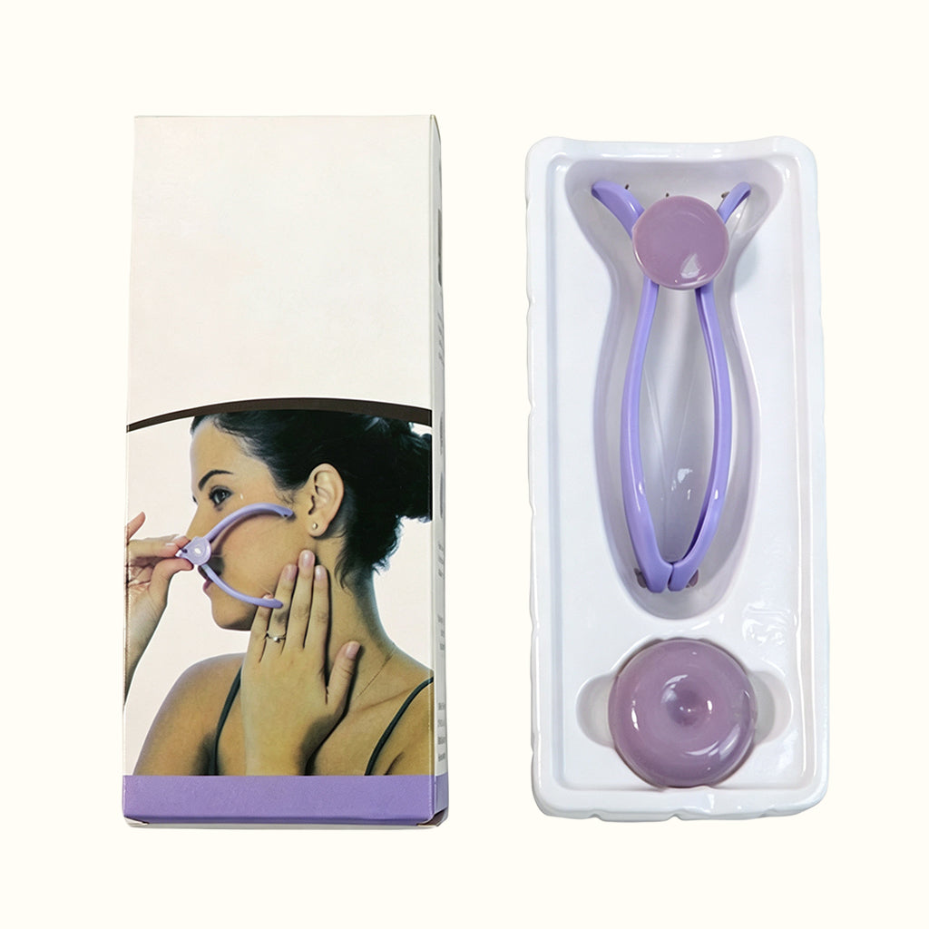 Hair removal device with cotton threads for fac