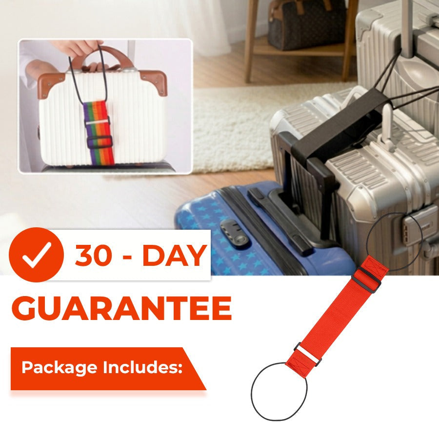 🔥Last day – 50% off🔥 Adjustable suitcase strap with bungee cord for suitcase handle
