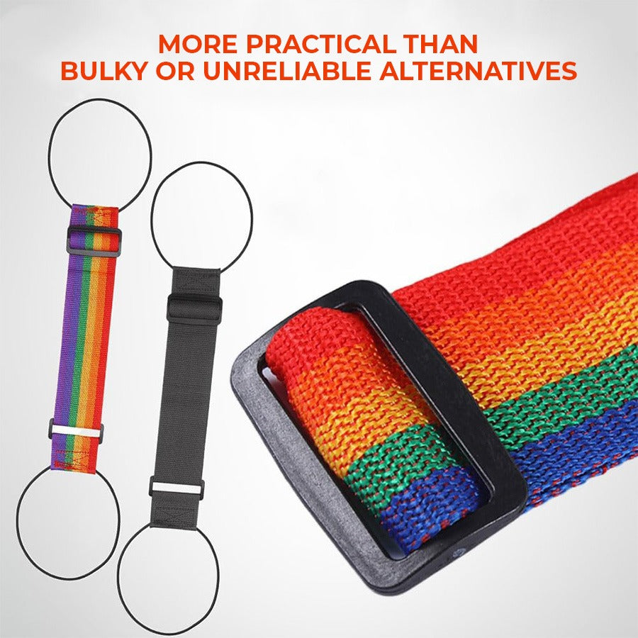 🔥Last day – 50% off🔥 Adjustable suitcase strap with bungee cord for suitcase handle