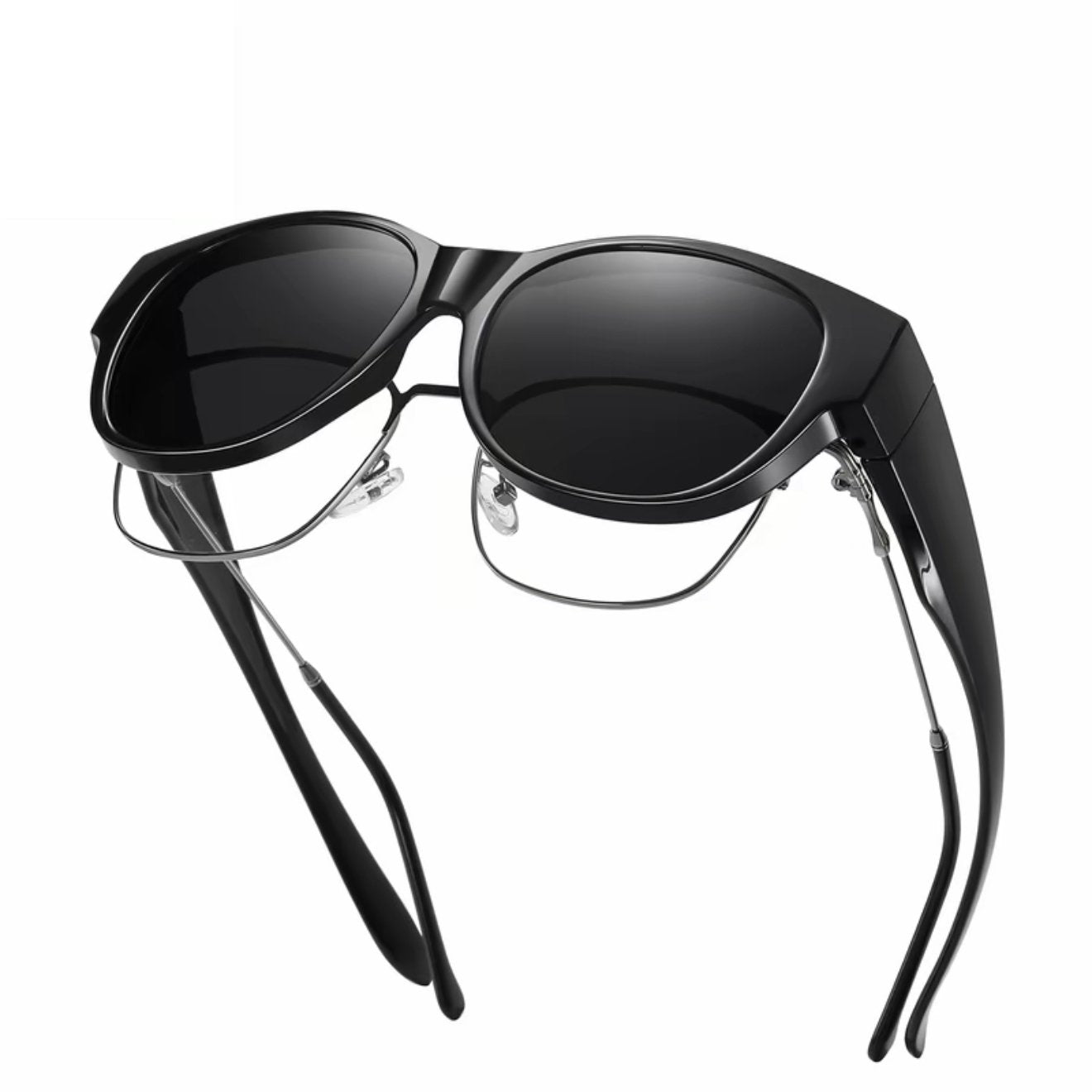🕶 Neue Cat-Eye-Sonnenbrille in extra großer Größe mit polarisierten Gläsern und UV400-Schut