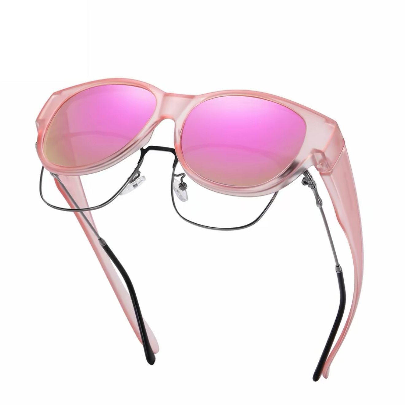 🕶 Neue Cat-Eye-Sonnenbrille in extra großer Größe mit polarisierten Gläsern und UV400-Schut