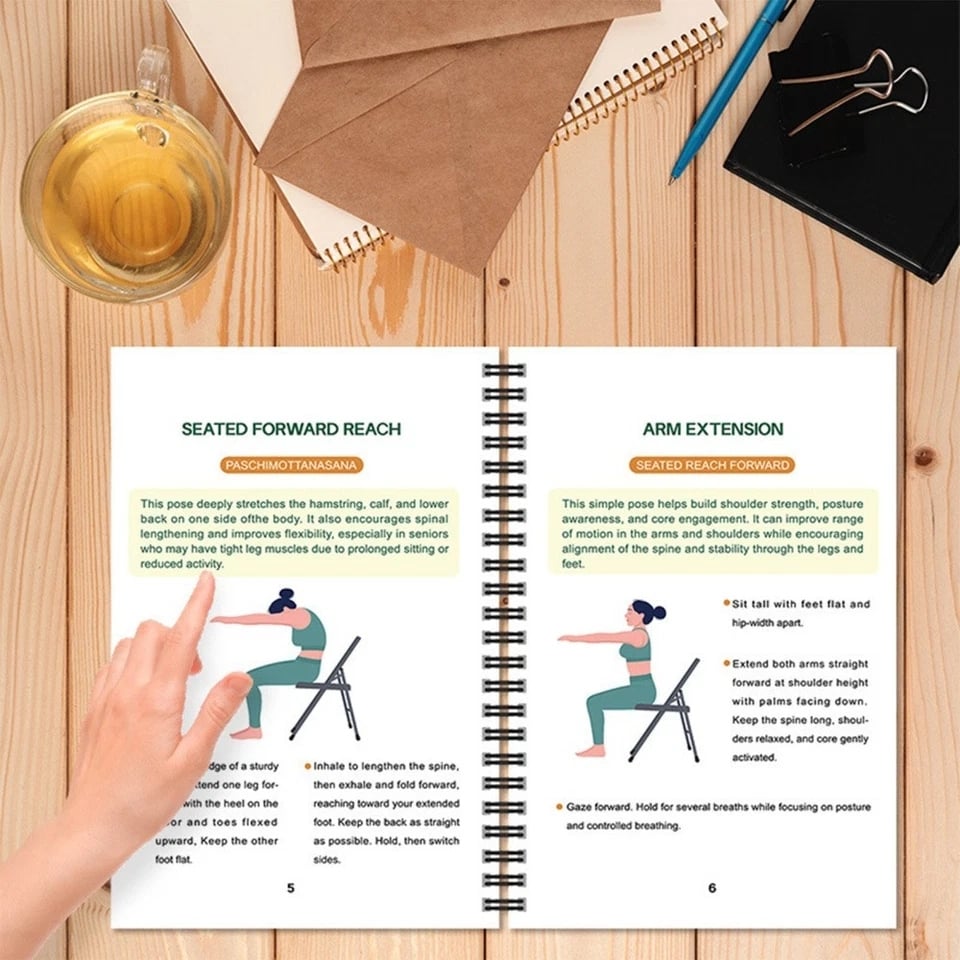 The Complete Guide to Chair Yoga for People Over 60: 40+ Easy, Low-Resistance Exercises to Regain Strength, Mobility, Balance, and Get Down to Business