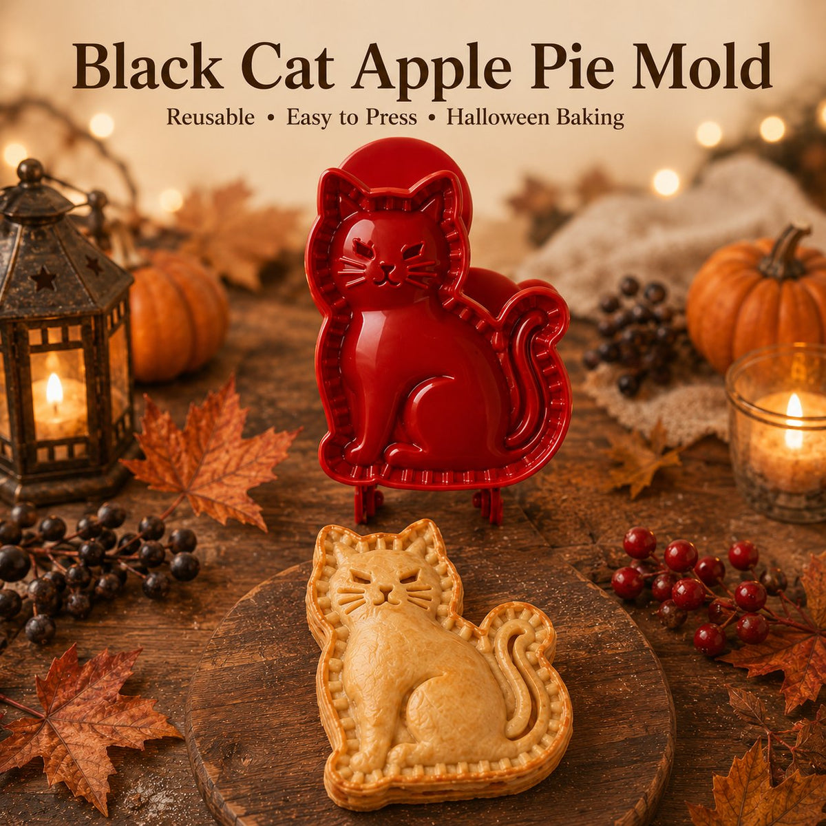 🎃 8-piece set of molds for small Halloween pies