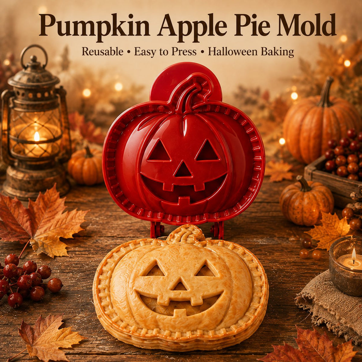 🎃 8-piece set of molds for small Halloween pies