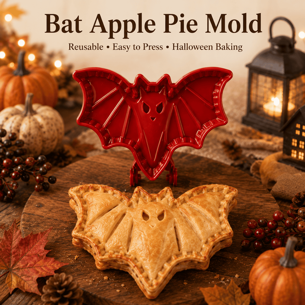 🎃 8-piece set of molds for small Halloween pies