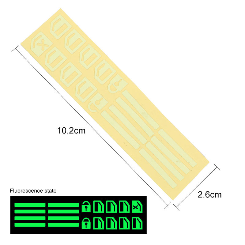 💡Luminous stickers for window switch in the car - Colorful warning signs that glow in the dar