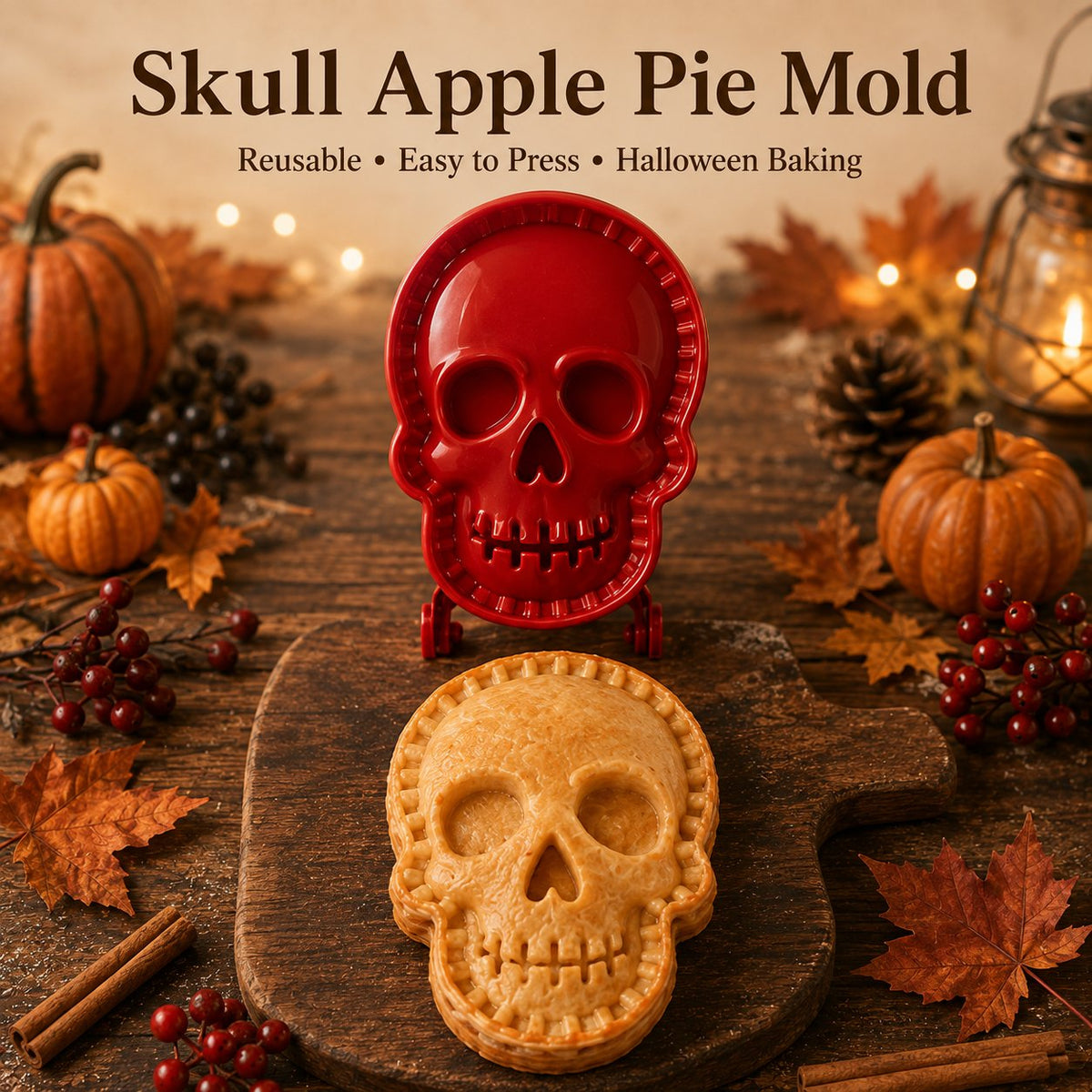 🎃 8-piece set of molds for small Halloween pies