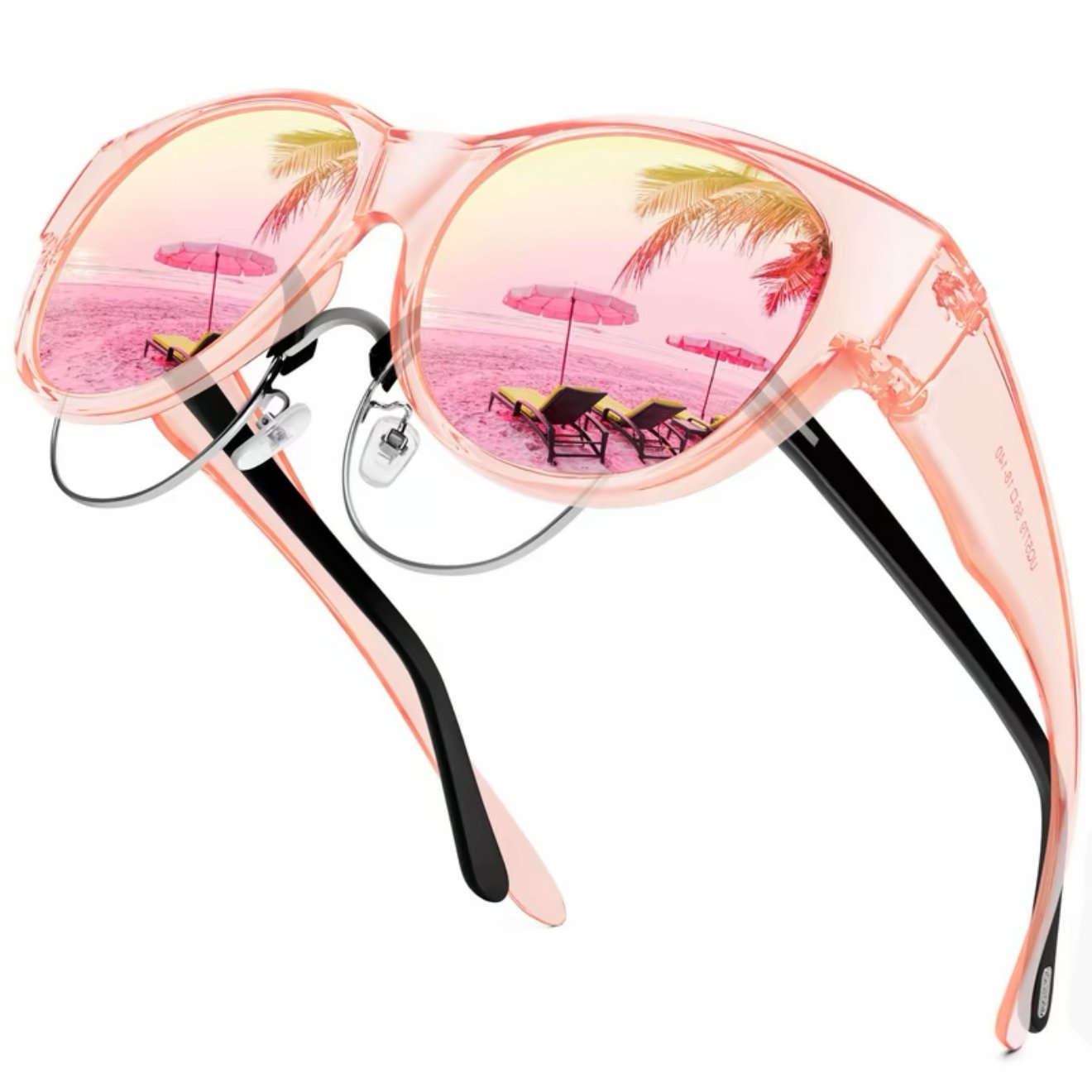 🕶 Neue Cat-Eye-Sonnenbrille in extra großer Größe mit polarisierten Gläsern und UV400-Schut