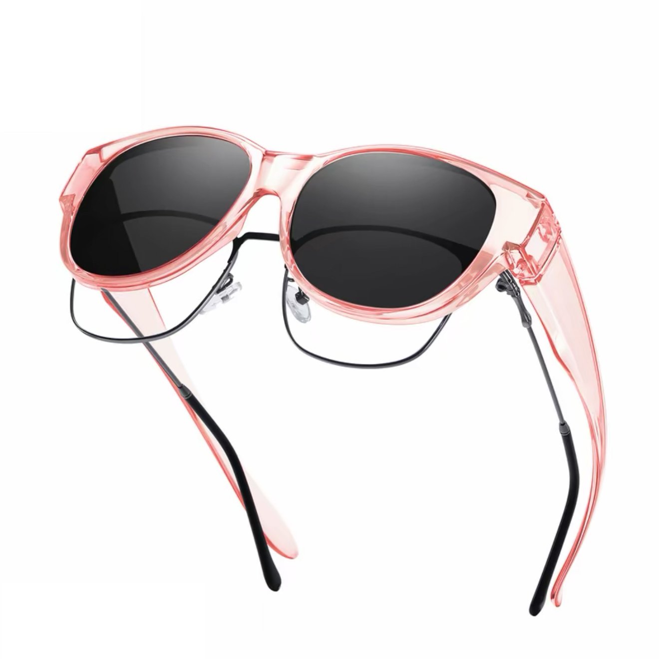 🕶 Neue Cat-Eye-Sonnenbrille in extra großer Größe mit polarisierten Gläsern und UV400-Schut