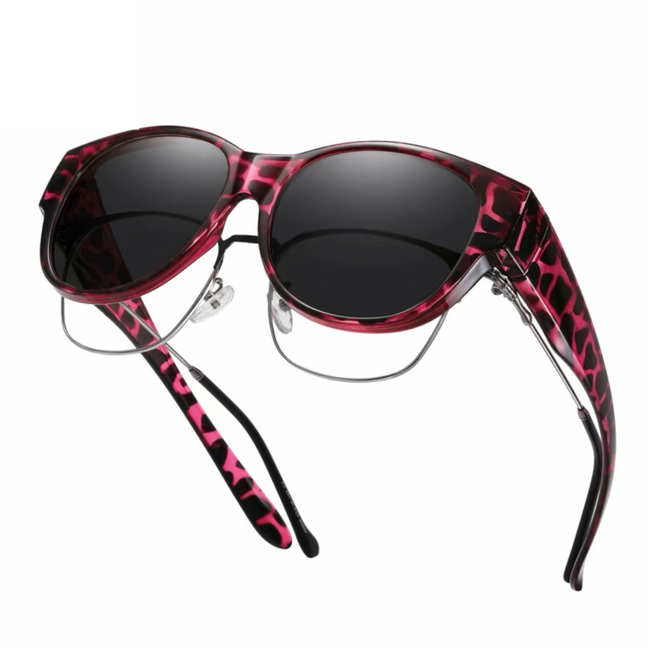 🕶 Neue Cat-Eye-Sonnenbrille in extra großer Größe mit polarisierten Gläsern und UV400-Schut