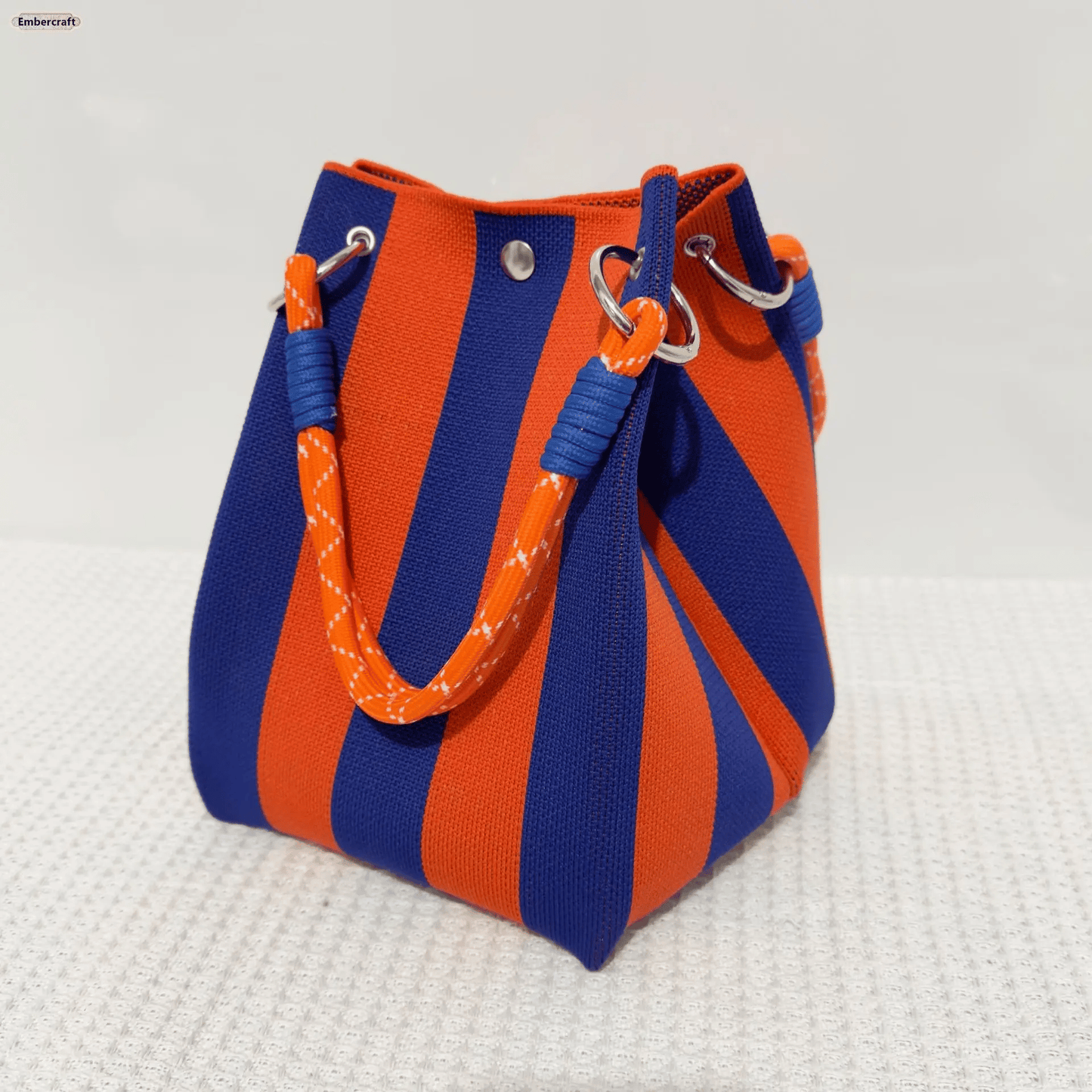 Boho-Tasche im Bucket-Stil für Damen, handgefertigte Häkeltasche, leichte Sommer-Strandtasche für Reisen, Alltag und Urlau