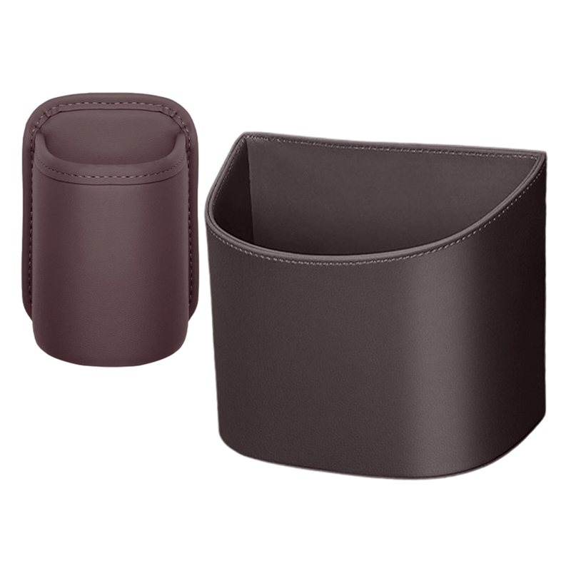 🥳BIG SALE 2026🥳💞Over 50,000 sold!🚗🧺 50% OFF! Leather cup holder for car door – Wide opening, easy to reach drinks and phone. Secure attachment with clip. PU leather, durable and stylish. 🛡️