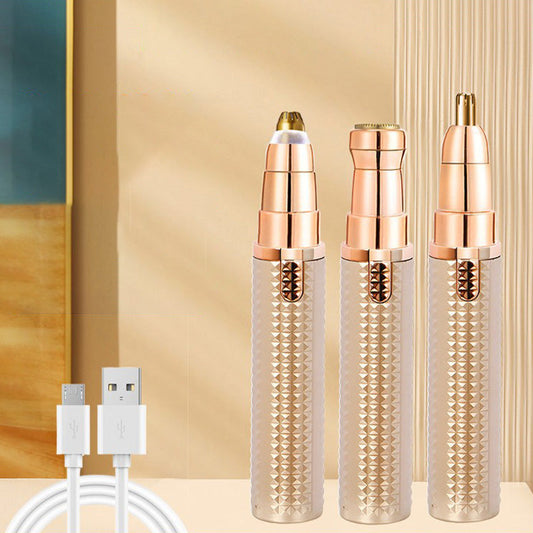 🔄🧔‍♀️🧔‍♂️ 50% OFF FOR A LIMITED TIME! 3-in-1 Electric Eyebrow Trimmer - Interchangeable Nozzles for Eyebrows, Face and Fine-Tuning - Perfect for Both Men and Women, So You Always Look Well-Groomed, Wherever You Are, Whenever You Are 🌍