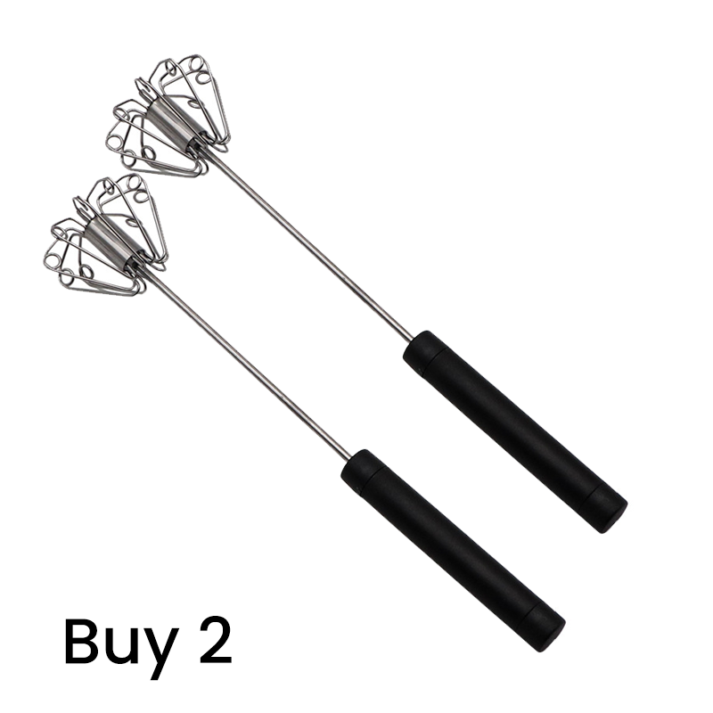 🍳 Practical kitchen helper! Pressure whisk with non-slip handle, stainless and durable at a low price!