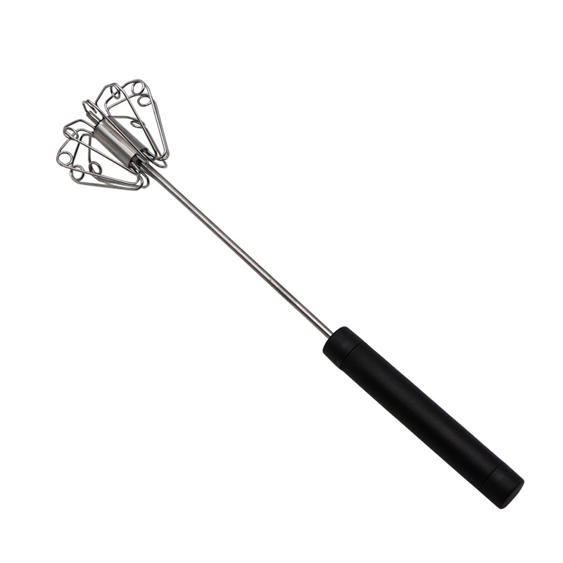 🍳 Practical kitchen helper! Pressure whisk with non-slip handle, stainless and durable at a low price!