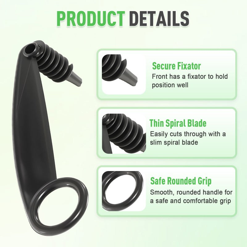 Spiral and V-tool duo for fruit decoratio