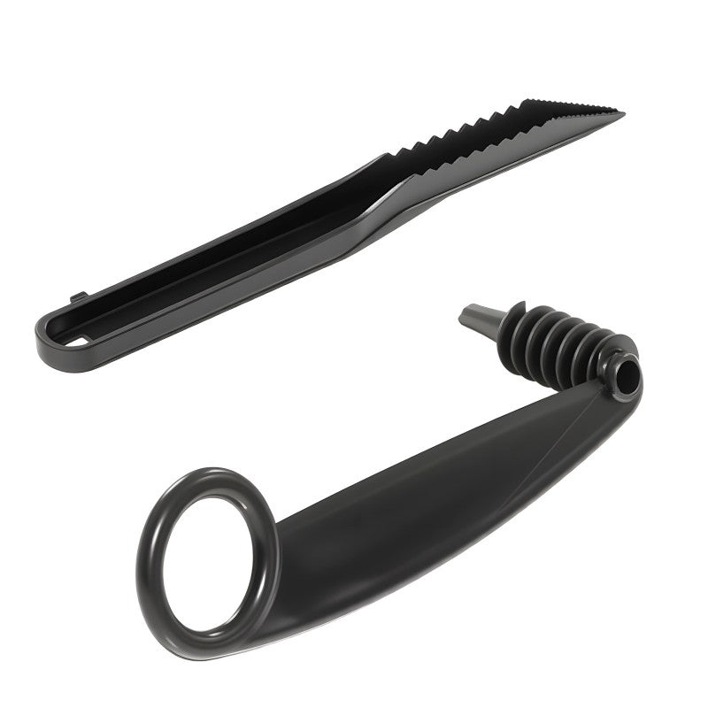Spiral and V-tool duo for fruit decoratio