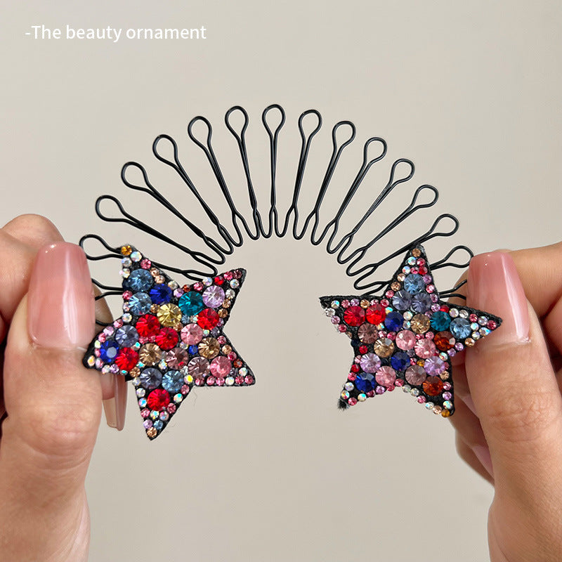 Flexible invisible grip comb for flyaway hai