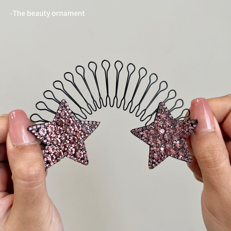 Flexible invisible grip comb for flyaway hai