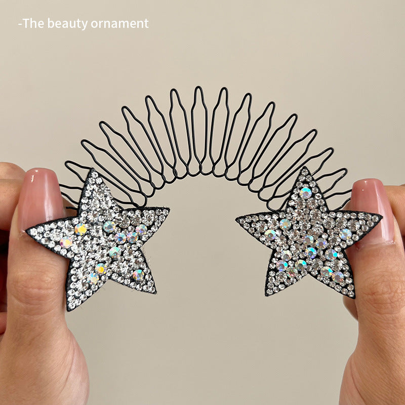 Flexible invisible grip comb for flyaway hai