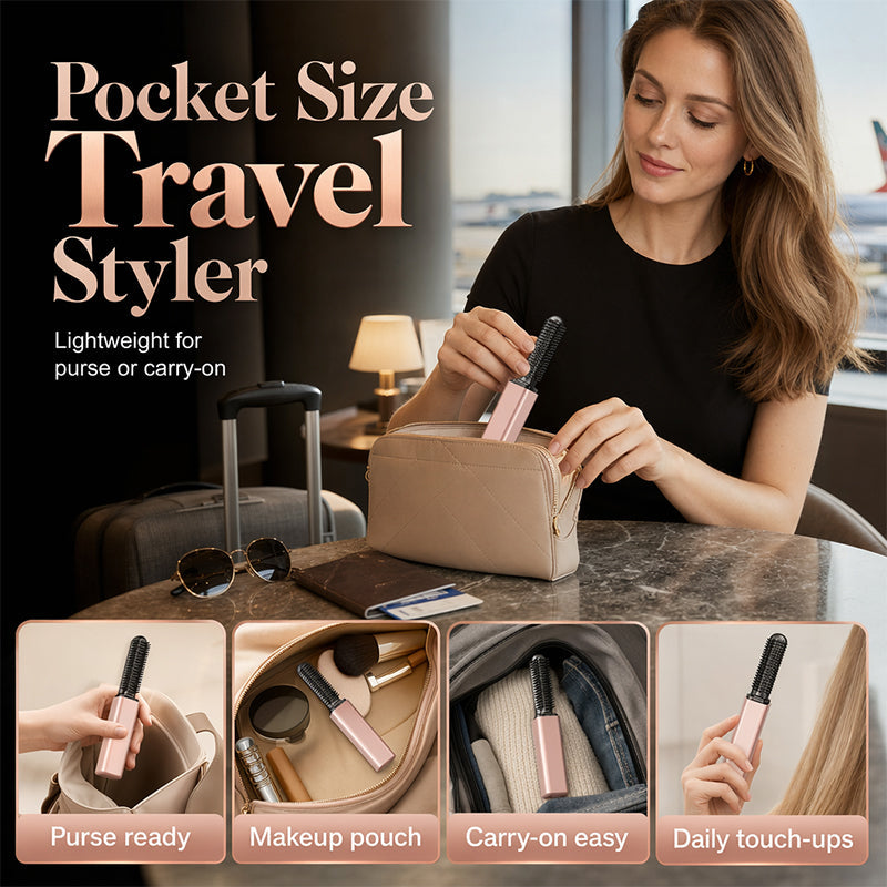 Portable comb for shaping the curl