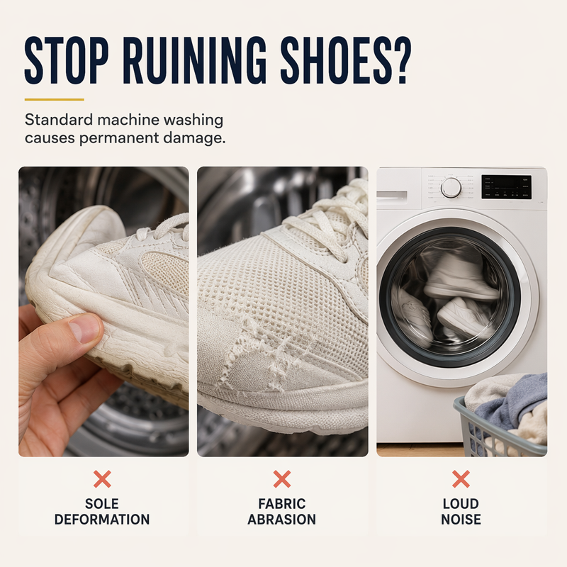 Bag for shoes washing machin